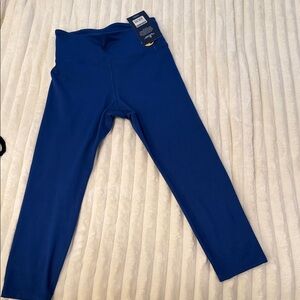 Marika Women’s Workout Leggings High Rise Capri in Bold Blue NWT